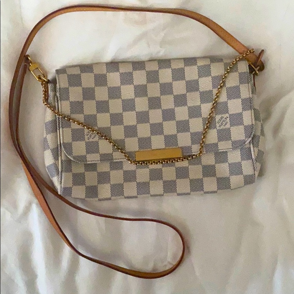 Authentic Louis Vuitton Damier Azur Favorite MM